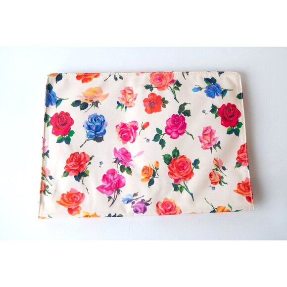 Ban.do Laptop Computer Bag Sleeve Button Flowers Padded 11.5" X 16" Unique Fun - Picture 3 of 7